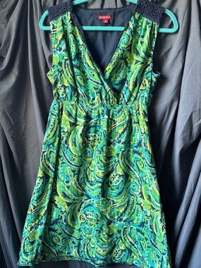 Merona Summer Blue and Green Dress
